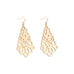 Pair of Flower Hollow Out Earrings