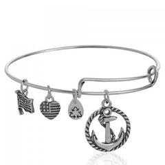 Ethnic Flag Anchor Bracelet