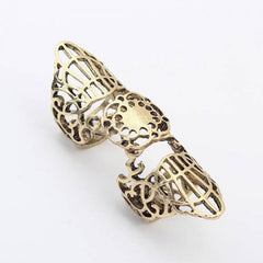 Chic Openwork Pattern Digital Joints Movable Ring